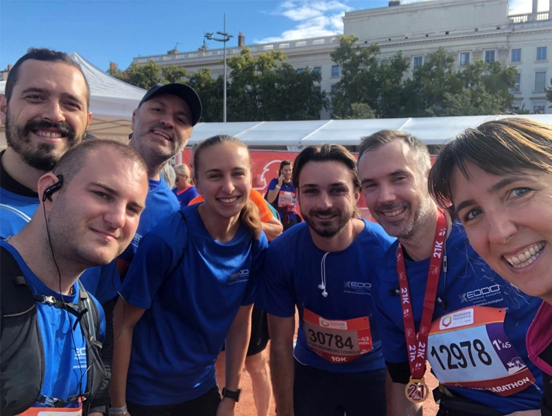 Groupe collaborateurs à la Run in Lyon