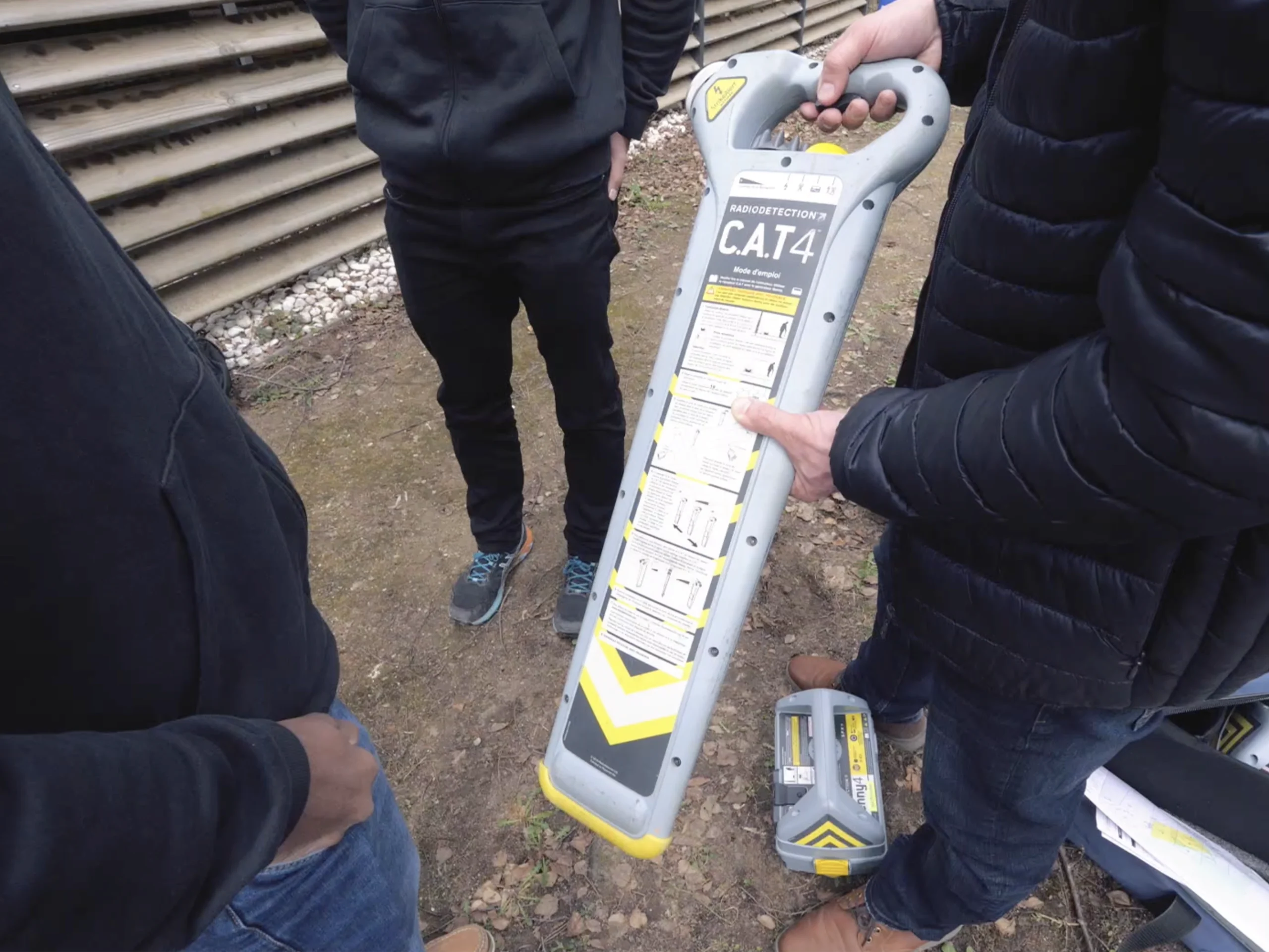 Groupe en visite chantier